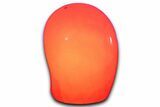 Free-Standing Polished Pink Manganoan Calcite - Fluorescent! #365838-1